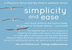 Simplicity and Ease Retreat, 20-22 April, Te Moata